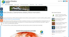 Desktop Screenshot of cambioclimaticoglobal.com