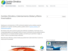Tablet Screenshot of cambioclimaticoglobal.com